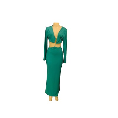 #ad Women piece Skirt and Cardigan Sz XL Green $18.00