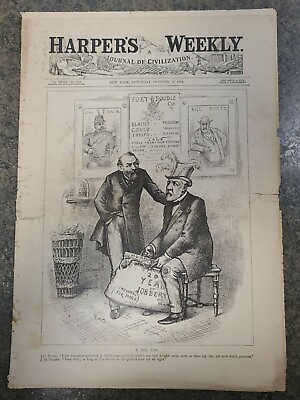#ad Harpers Weekly October 25 1884 $17.00