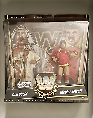 #ad RARE “Iron Sheik amp; Nikolai Volkoff” WWE Legends Series 1 Toys R Us EXCLUSIVE $300.00
