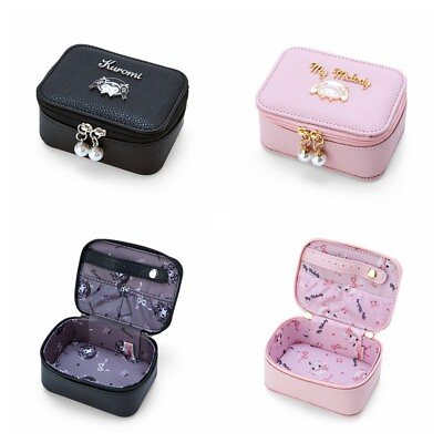#ad Women Girl#x27;s Kuromi My Melody Jewelry Leather Earphone Lipstick Storage Bag Box $12.99