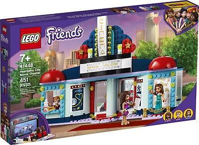 #ad NEW LEGO Friends 41448 Heartlake City Movie Theater 451 Pcs Andrea Julian Amelia $34.99