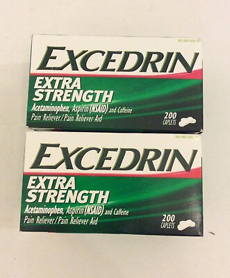 #ad Lot of 2 Excedrin Extra Strength 200 Caplets Total: 400 Caps EXP: 11 2024 $20.95