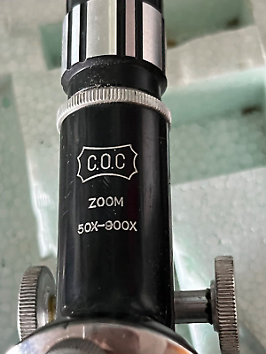 #ad COC Microscope With Slides Cruet Pliers Scissors 50x 900x With Case Vintage $84.32