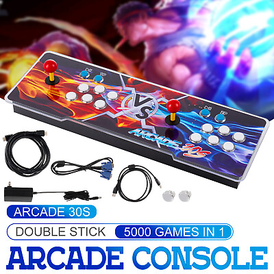 #ad Pandora Box 30S 5000 Retro Video Games 2D 3D Double Stick Home Arcade Console $95.90