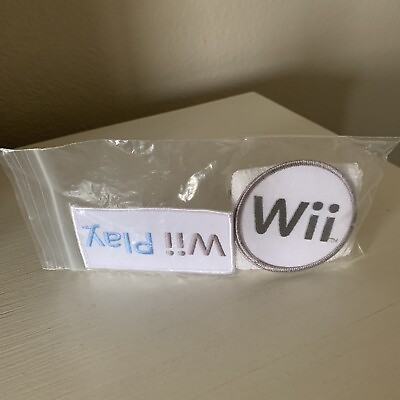 #ad Official BRAND NEW Nintendo Wii Original 1 Wristband 3 Embroidered Patches Promo $59.99