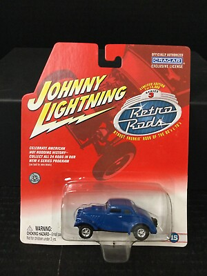 #ad #x27;33 WILLYS BLUE Johnny Lightning RETRO RODS SEALED Car $4.99