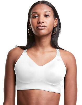 #ad Champion Sports Bra Moderate Support Wicking Removable Cups Adjustable Straps $30.00