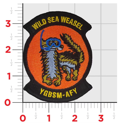 #ad VFA 147 ARGONAUTS WILD SEA WEASEL HOOK amp; LOOP EMBROIDERED PATCH $39.99