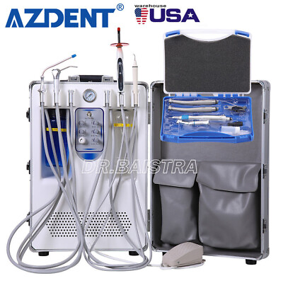 #ad Portable Dental Delivery Unit With Curing Light Ultrasonic Scaler Handpiece Kit $1177.80