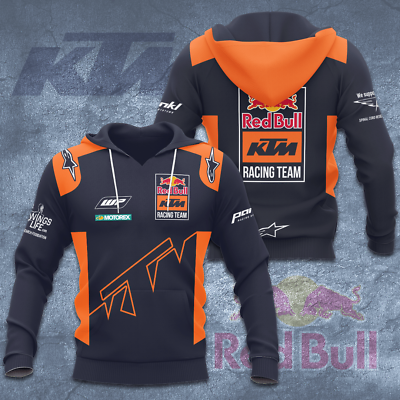 #ad KTM Factory Racing Alpinestars Motorex AOP 3D Casual Hoodie 3D All Over Print $44.99