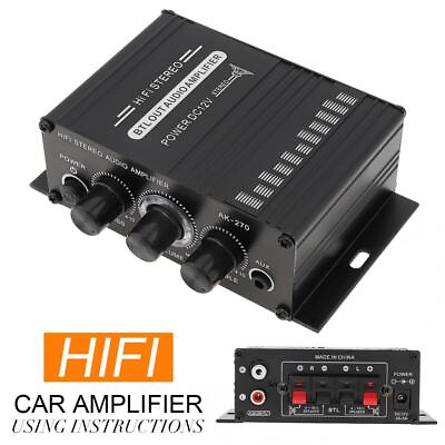 #ad AK270 2 x 20W Mini 2 Channel HIFI Audio Power Amplifier for Home Karaoke Theate $14.96