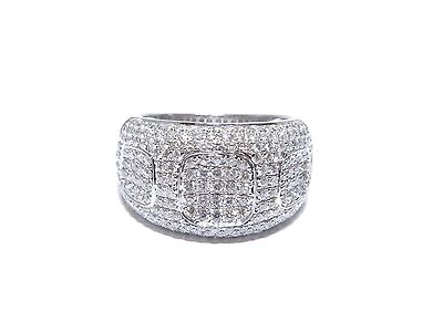 #ad Ladies 18k White Gold 2.50ct Round Cut White Diamond Prong Set Stunning Ring $2400.00