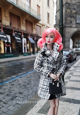 #ad Elegant lined coat for 30 cm dolls 1 6 size. JanaEdrova $43.00