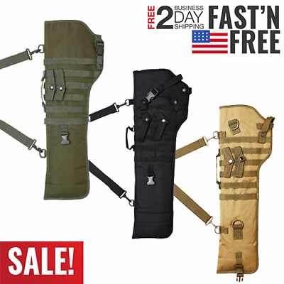 #ad Tactical Shotgun Rifle Scabbard Bag Shoulder Sling Case Holster Molle bags 29quot; $15.19
