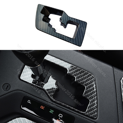 #ad Carbon fiber color Gear Shift Panel Decorator Cover For Toyota RAV4 2016 2018 $12.21