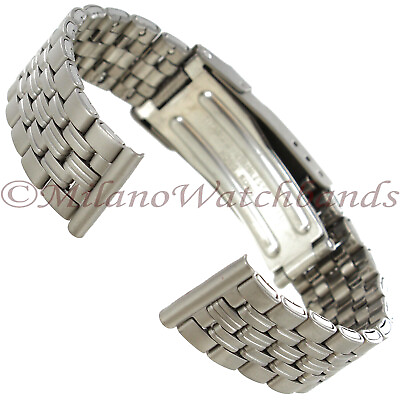 #ad 16mm Titanium With Carbide Finish Stainless steel Buckle Back Ladies Band 1011 $55.95