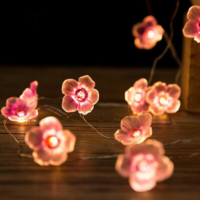 #ad LED String Lights butterfly flower Battery USB Garland Christmas Decor Lighting $5.61