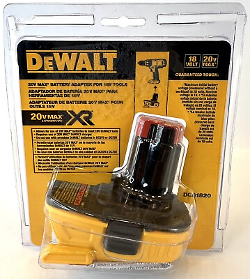 #ad DeWalt 20V MAX Battery Adapter For 18V DeWalt Tools Genuine OEM Model DCA1820 $39.99