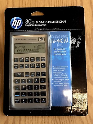 #ad HP 30B Business Professional Financial Calculator $25.00