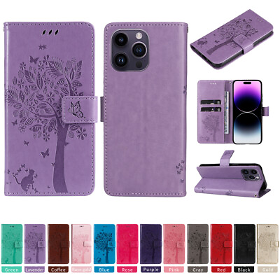 #ad Cute Pattern Magnetic Leather Wallet Flip Case For iPhone 15 Pro Max 14 13 12 XR $8.79