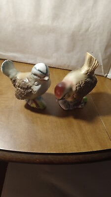 #ad Set Of Ceramic Bird Set Made in Japan $12.99