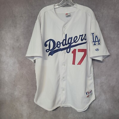 #ad Rare Vintage Rawlings MLB Los Angeles Dodgers Keibert Ruiz 17 Jersey Mens 52 2XL $199.99