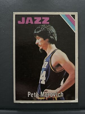 #ad 1975 76 Topps PETE MARAVICH #75 Excellent *YSC*🏀 $9.99