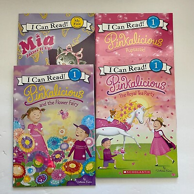 #ad Pinkalicious Books I Can Read Mia Jazzes It Up The Royal Tea Party Puptastic $4.50