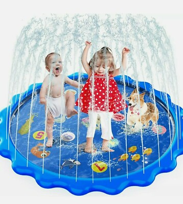#ad MOZOOSON Splash Pad Sprinkler for Kids in Garden Outdoor Inflatable Water Toys $24.97