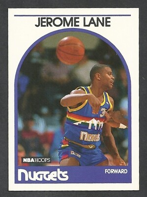 #ad Jerome Lane 1989 90 NBA Hoops #201 RC Denver Nuggets $1.79