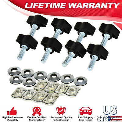 #ad Fit For YJ TJ Jeep Wrangler Universal Easy On Off Hard Top Fasteners Nuts Bolts $7.20