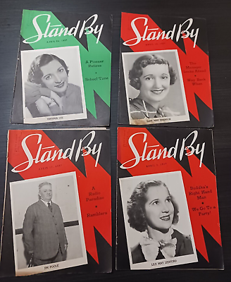 #ad Stand By Magazine Lot of 4 April 3rd 10th 17th and 24th 1937 $12.99
