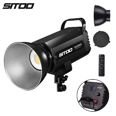 #ad SITOO 250W LED Video Light Spotlight Lamp Studio Lighting Photography Remote $79.97