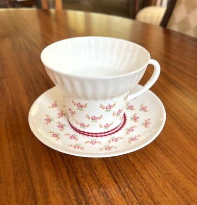 #ad Lomonosov Bone China Porcelain quot;Pink Flowersquot; Espresso Coffee Cup amp; Saucer $42.50