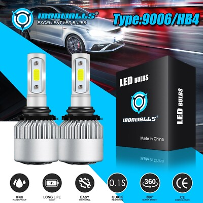 #ad 9006 HB4 2000W 300000LM LED Headlight Kit Bulb 6500K High Power HID Xenon $21.99