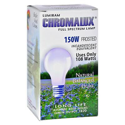 #ad Chromalux Frosted Light Bulb 150 Watt 150 Bulb $21.26
