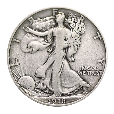 #ad Walking Liberty Half Dollar VF 90% Silver Very Fine Half Dollar 1916 1947 $21.72