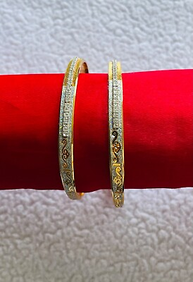 #ad Ethnic Bollywood Gold Plated Fashion Jewelry Bangles Bracelet $9.99