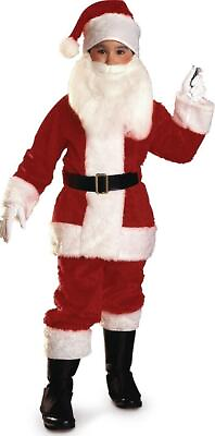 #ad Plush Santa Claus Suit Christmas Holiday Fancy Dress Up Deluxe Child Costume $67.63