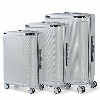 #ad Travel Luggage Set 3 Piece Carry On Suitcases 20 24 28quot; Spinner Wheels Trolley $84.99