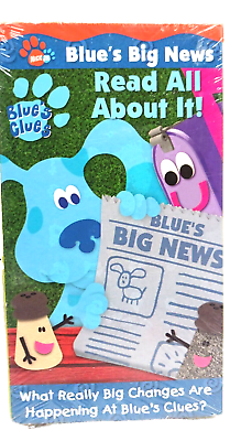 #ad Nick Jr Blue’s Clues Big News Read All About It VHS Nickelodeon SEALED $49.75