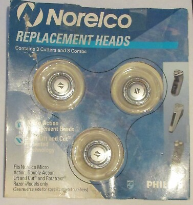 #ad PHILIPS NORELCO HQ4 Replacement Shaver 3 Heads $19.99