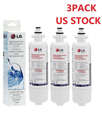 #ad 3 PACK LT700P Water Filter Fit LG LT700P ADQ36006101 Kenmore 9690 46 9690 $26.88