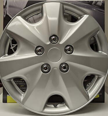 #ad 15 inch Wheel Cover Silver Allly Finish Auto Drive Brand US $29.99