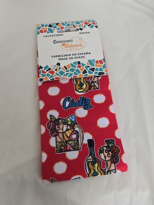 #ad Calcetines Socks Creaciones Velasco Millan NEW $10.87
