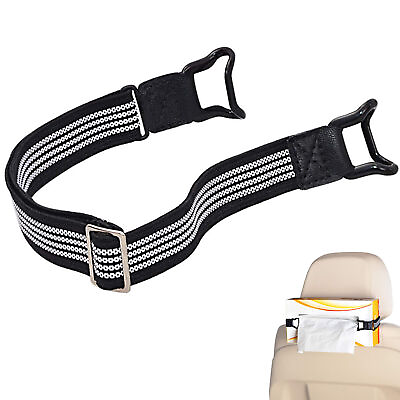 #ad Car Tissue Box HolderCa Auto Holder Belt Elastic Fixing Straps For Car Sun Visor $7.55