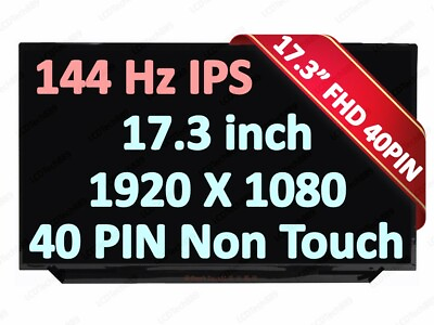 #ad B173HAN04.9 LAPTOP LED LCD SCREEN 17.3quot; FHD 1920x1080 144Hz 40 Pin New Display $84.93