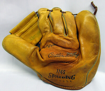Carlton Willey #1165 Braves amp; Mets Spalding Vintage model Baseball Glove $22.95