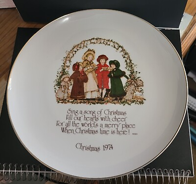 #ad Vintage Holly Hobbie Commemorative Edition Plate Christmas 1974 $8.95