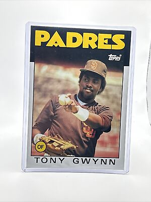 #ad 1986 Topps Super Tony Gwynn Baseball Card #29 NM Mint FREE SHIPPING $1.70